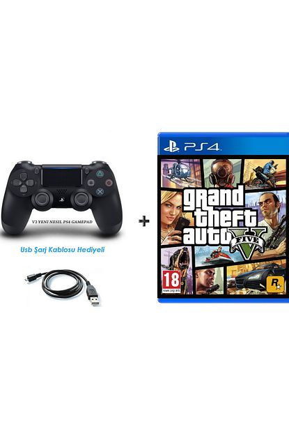 rockstar games gta 5 ps4 oyun ps4 v2 nesil dualshock kol fiyati yorumlari trendyol