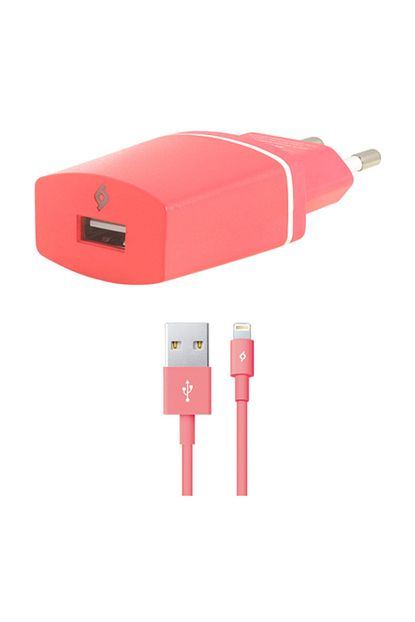 compact serisi apple iphone lightning kablolu 1a seyahat sarj cihazi pembe