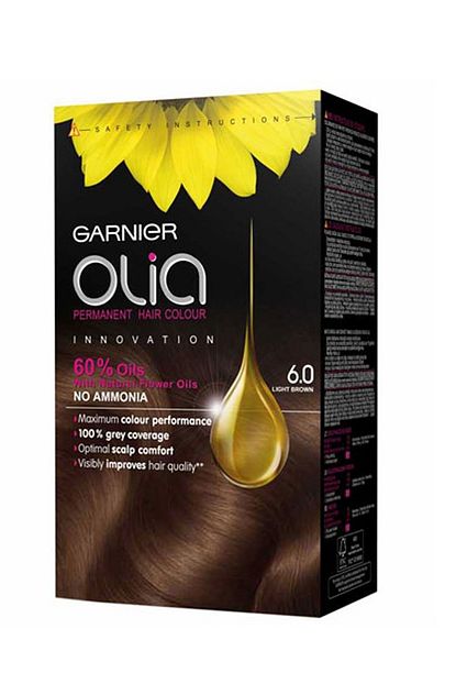 garnier olia kalici sac boyasi 6 0 acik kahverengi 3600541320512 fiyati yorumlari trendyol