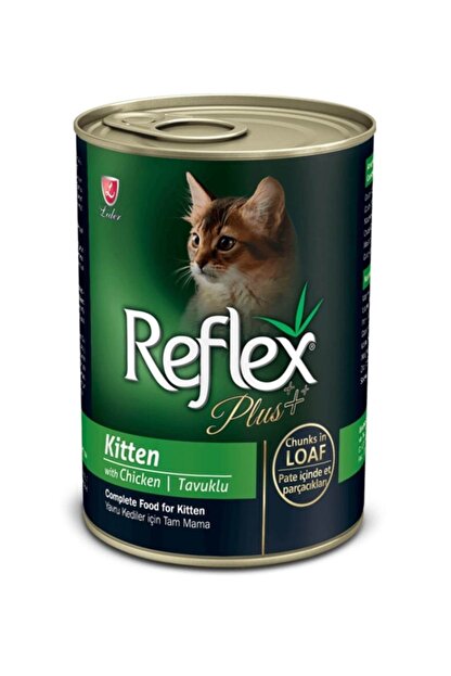 reflex plus kitten tavuklu konserve yavru kedi mamasi 400 gr fiyati yorumlari trendyol