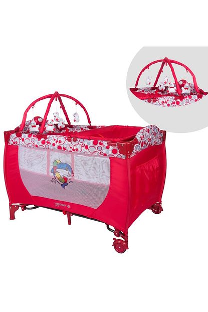 hattrickbaby hattrick baby 027 rpp happy park yatak oyun parki 70 x 110 kirmizi fiyati yorumlari trendyol