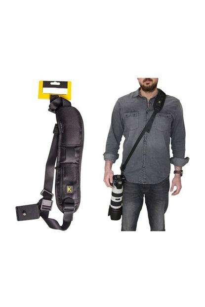 nikon dslr profesyonel fotograf makineleri icin cift omuz askisi