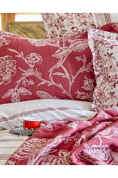 karaca home cift kisilik pureline 2018 kirmizi winter set fiyati yorumlari trendyol