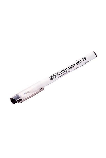 Zig Calligraphy Pen Yan Kesik Kaligrafi Kalemi 2 0 Mm Siyah Fiyati Yorumlari Trendyol