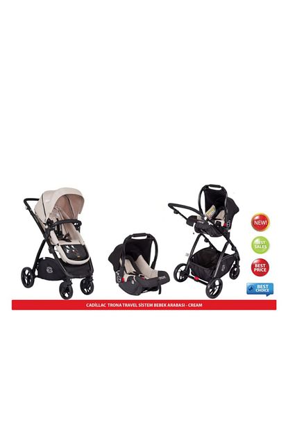 casual cadillac trona t s bebek arabasi 2015 krem fiyati yorumlari trendyol