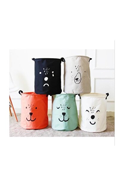 sankilochan siyah hayvan figurlu camasir sepeti fiyati yorumlari trendyol