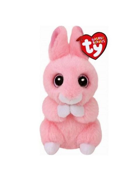 ty toys ty basket beanie pembe tavsan