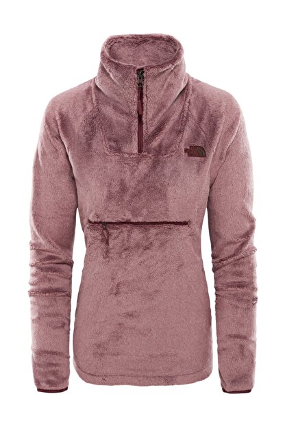 The North Face W Osito 1 4 Zip Bordo Kadin Ceket 100473832 Fiyati Yorumlari Trendyol