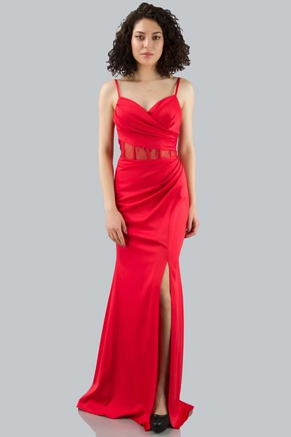 Hot Contact Hc 7967 Kadin Kirmizi Elbise Trendyol