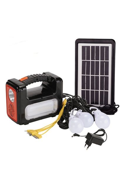 Gaman Yeni Model Gunes Enerjili Solar Aydinlatma Sistemi 3 Ampul Dat At 9011 Trendyol