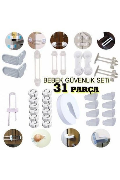 Zzn Bebek Cocuk Guvenlik Seti Ev Dolap Cekmece Kilit Emniyet Aparati Trendyol