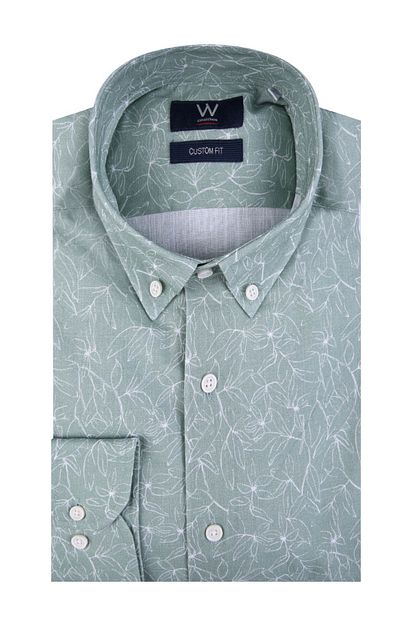 W Collection Erkek Yesil Spor Gomlek Trendyol