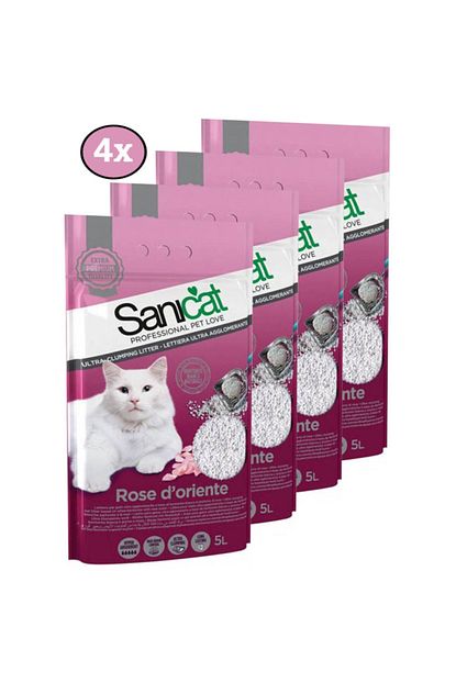 rose gul kokulu topaklasan kedi kumu 5 l 4x avantaj