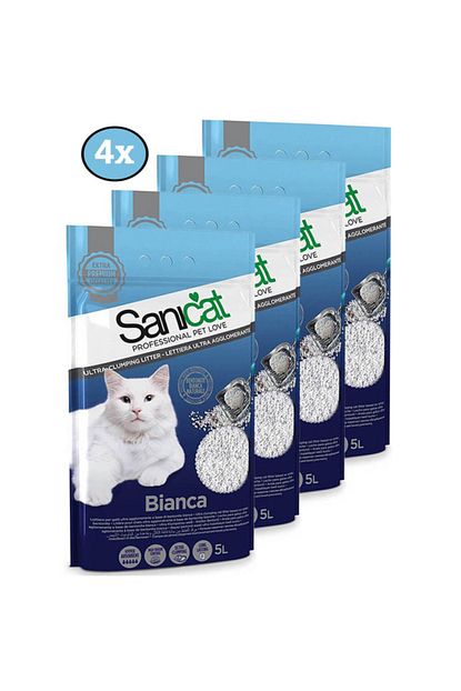 Sanicat Bianca Ultra Topaklasan Dogal Kedi Kumu 5 L 4x Avantaj Trendyol