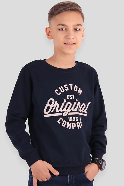 Breeze Erkek Cocuk Sweatshirt Lacivert 8 14 Yas Trendyol