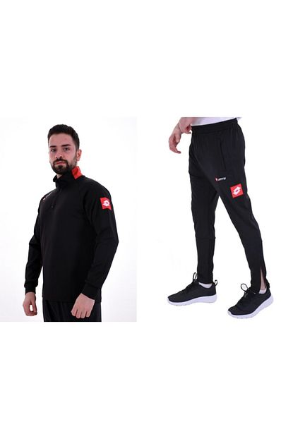Lotto Horz Erkek Siyah Antrenman Esofman Takimi R8924 Trendyol