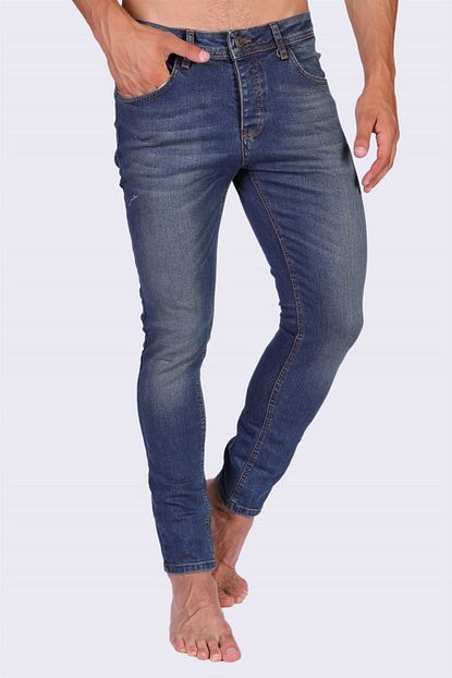 Regional Jeans Erkek Dar Paca Super Slim Fit Mavi Jean Trendyol