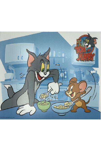 Oben Tom Ve Jerry Desenli 12 Adet Amerikan Servisi Trendyol