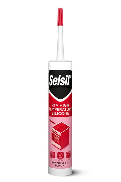 Selsil Rtv Yuksek Isi Silikonu 310 Ml Kirmizi Trendyol