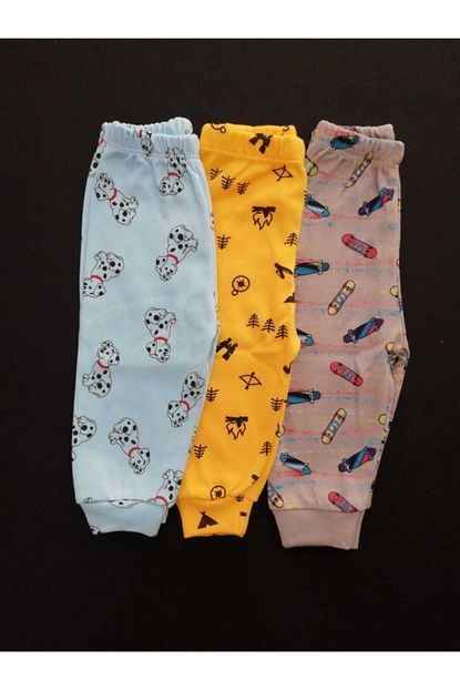 Babyibo 3 Adet 100 Pamuk Bebek Tek Alt Seti Bebek Pijama Bebek Alt Giyim Bebek Giyim Trendyol
