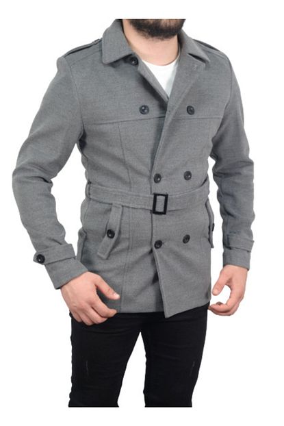 Dcs Collection Erkek Gri Italyan Dar Kesim Kase Mont Kaban Trendyol