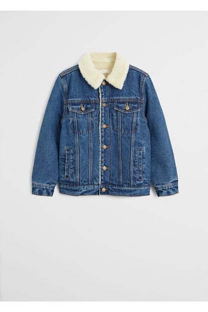 Mango Kids Erkek Cocuk Suni Koyun Yun Astarli Kot Ceket Trendyol
