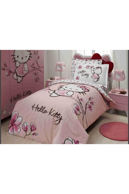 Ozdilek Pembe Tek Kisilik Nevresim Takimi Hello Kitty Trendyol
