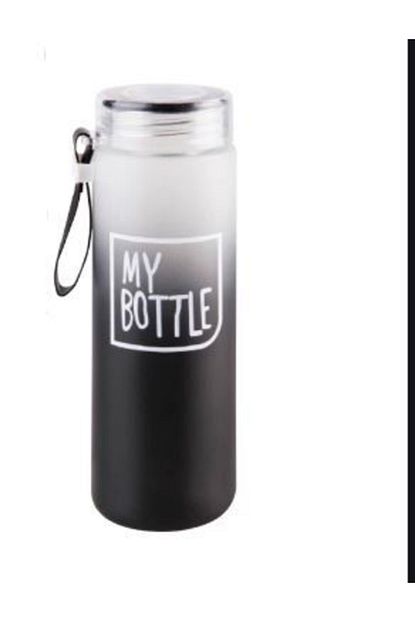My Bottle Buzlu Renkli Cam Matara 420ml Trendyol