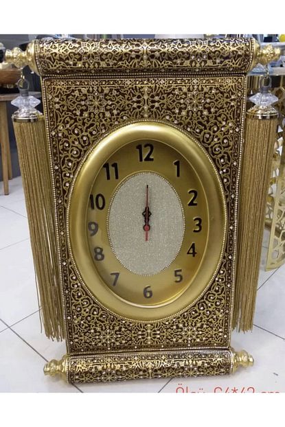 Alfajr Saat Duvar Saati Ferman Puskullu Tasli 64 42cm Trendyol