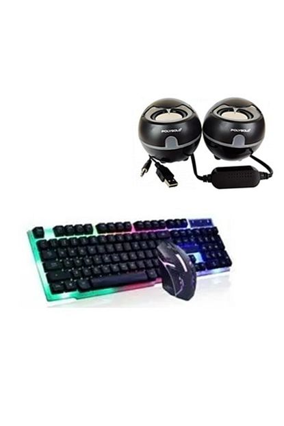 Rampage Kb R34 Winner Semi Mekanik Q Rainbow Isikli Gaming Klavye Siyah Oyuncu Klavyeleri