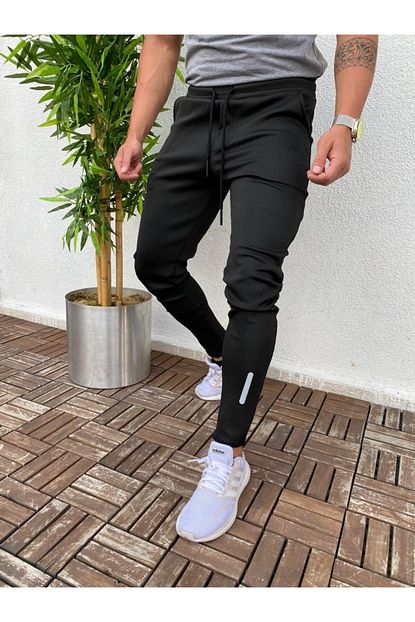 Marka Krali Erkek Siyah Outdoor Camping Basic Slim Fit Esofman Alt Trendyol