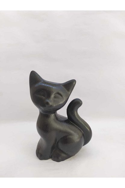 Kaktuscity Siyah Beton Kedi Biblo Trendyol