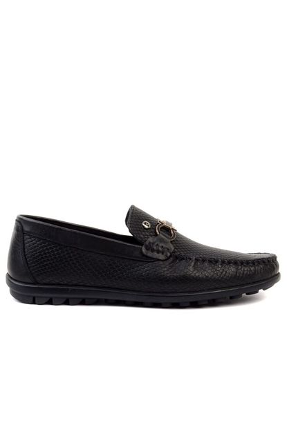Pierre Cardin Siyah Deri Erkek Loafer Ayakkabi Trendyol