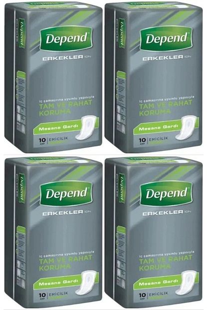 Depend Erkekler Icin Mesane Gardi Pedi 40 Adet Trendyol