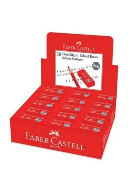 Faber Castell Faber Castell Okul Silgisi 30 Lu Kirmizi Silgi Takimi Trendyol