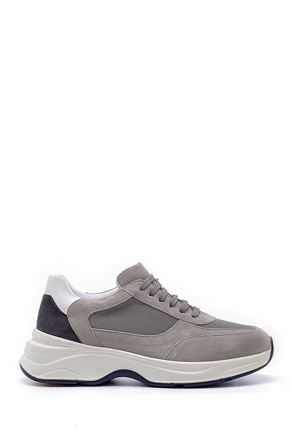 Derimod Erkek Gri Suet Deri Sneaker Trendyol