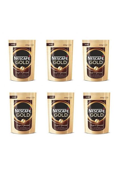 Nescafe Gold 6 Adet Granul Kahve 200 G Trendyol