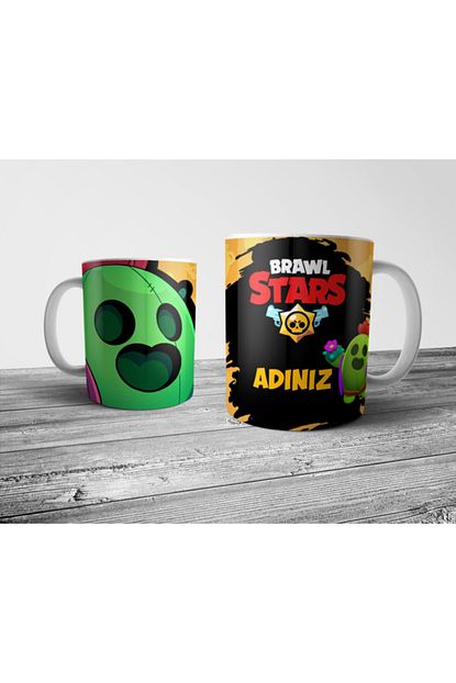 Pixxa Brawl Stars Spike Baskili Kisiye Ozel Isimli Kupa Bardak Trendyol