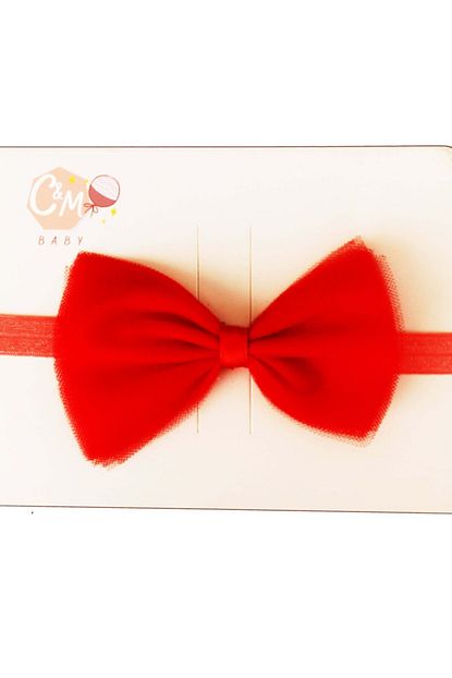 Cm Babys Kids Kirmizi Tul Bandana Trendyol