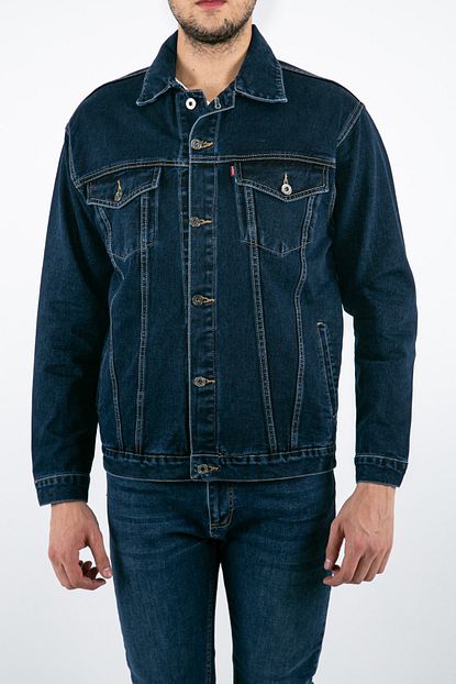 Forza Jeans Erkek Mavi Kot Ceket Trendyol