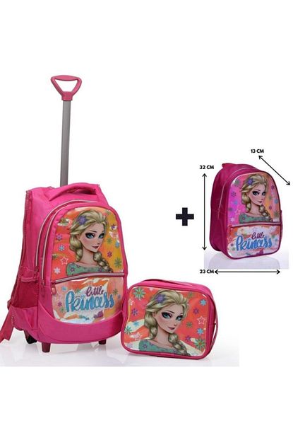 Cantaland Yeni Sezon 3 Lu Set Kiz Cekcekli Cocuk Ilkokul Cantasi Beslenme Ve Anaokul Cantasi Trendyol