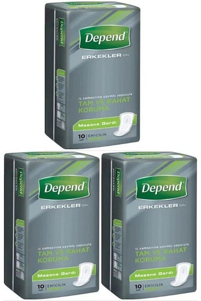 Depend Erkekler Icin Mesane Gardi Pedi 30 Adet Trendyol