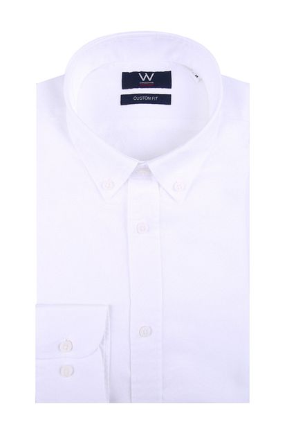 W Collection Erkek Beyaz Oxford Gomlek Trendyol
