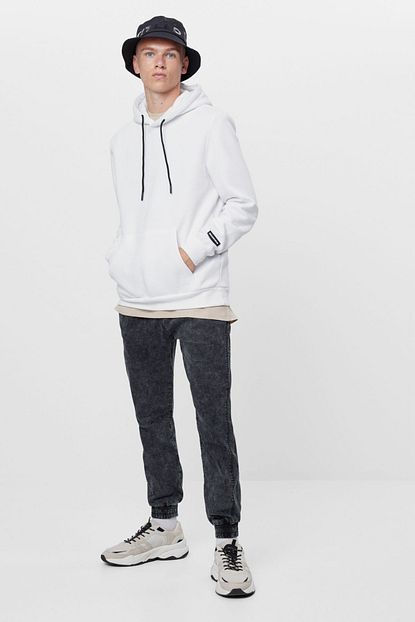 Bershka Erkek Gri Slim Fit Jogging Fit Pantolon Trendyol