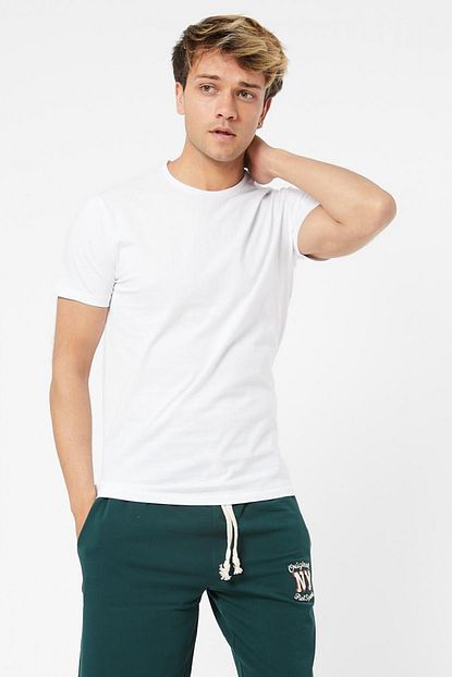 Twenty3 Erkek Sifir Yaka Regular Fit Basic T Shirt Trendyol