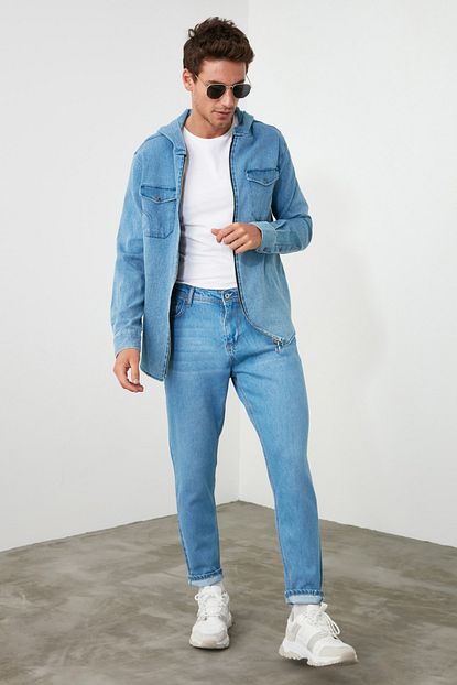 Trendyol Man Mavi Erkek Relax Fit Jeans Tmnss20je0519 Trendyol