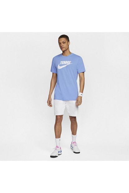 Nike Court Dri Fit Erkek Grafik Tenis Tisort Cj0429 478 Trendyol