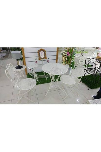 Mien Ferforje Sandalye Ve Masa Takimi 2 Sandalye 1 Masa Balkon Masasi Mutfak Masasi Trendyol