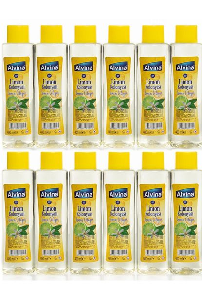 Alvina Limon Kolonyasi 80 Derece 400 Ml 12 Adet Toptan Koli Trendyol