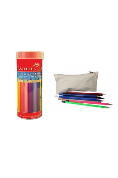 Faber Castell Metal Tupte Boya Kalemi 36 Renk Ham Bez Kalemlik Set Trendyol